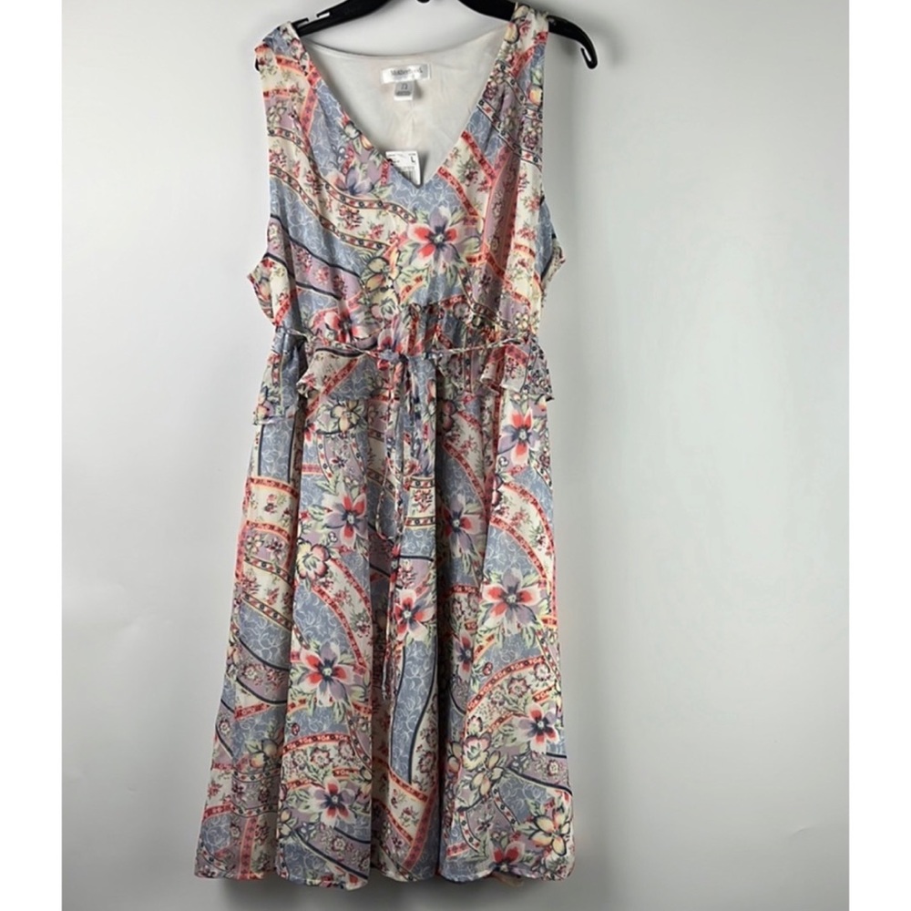 Motherhood Maternity Printed A-Line Dress Sz: L